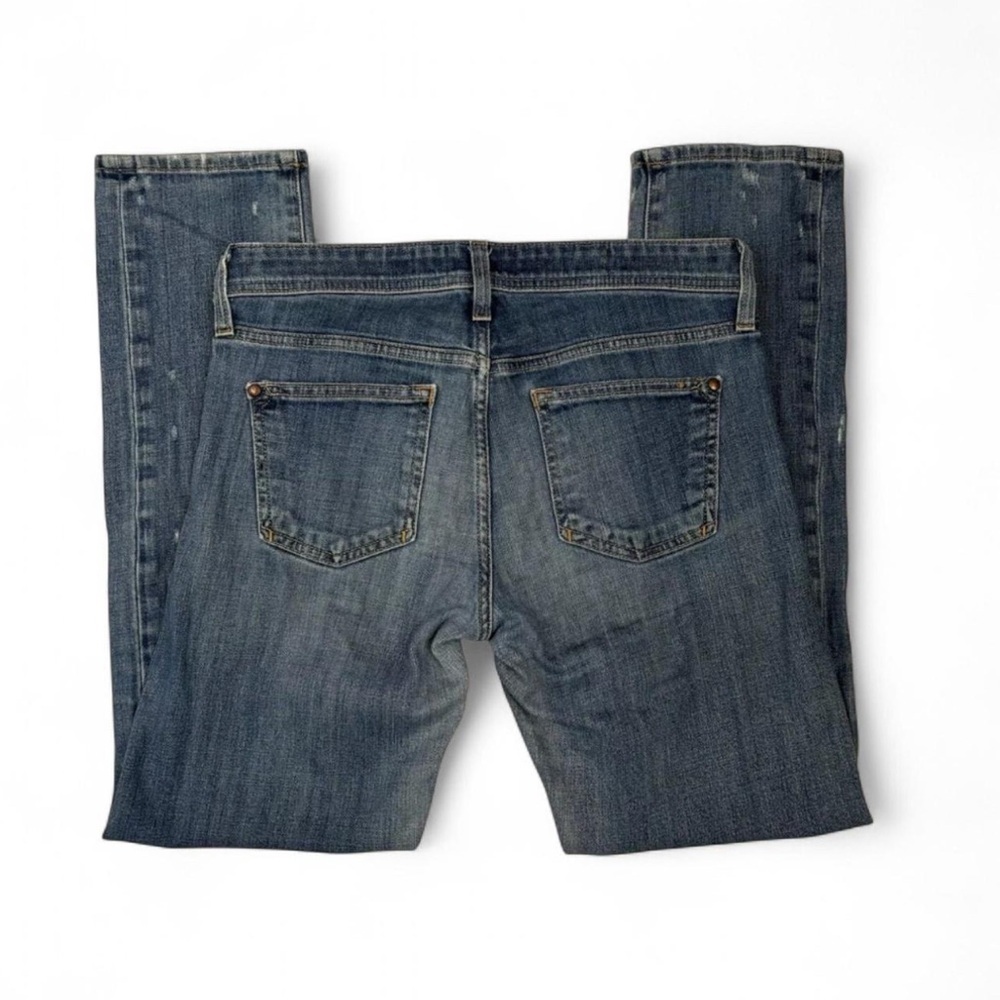 Pilcro and the Letterpress Denim Jeans Hyphen Womens 25 Straight Leg Medium Wash